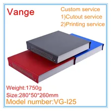 1 шт./партия дизайн электрический распределительный металлический корпус 280*50*260 мм железные корпуса Корпус diy корпус для модуль печатной платы устройства