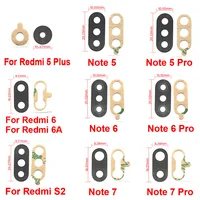 2 Teile/los, hinten Zurück Kamera Glas Objektiv Abdeckung mit Ahesive Aufkleber Für Xiaomi Redmi Hinweis 7 6 5 5A 6A 7A Pro plus S2 9 10