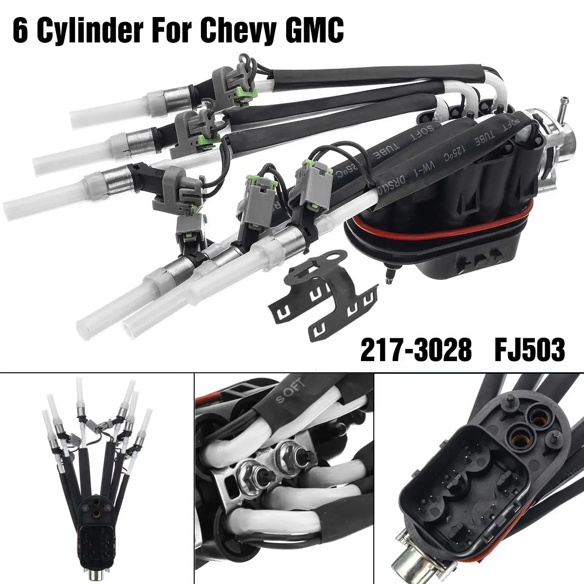 

Hot New 6 Cylinder Fuel Injector 217-3028 FJ503 16-9706 For Chevy for GMC/Oldsmobile V6 4.3L