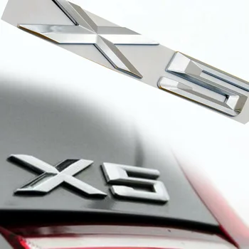 

Letter Trunk Emblem Rear Badges Decal Sticker ABS For BMW X 5 E70 E53 F15