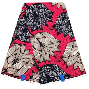 

ankara fabric wax african fabric 100% Cotton high quality african wax prints fabric 2019 soft Wax fabric 6yard for dress 005
