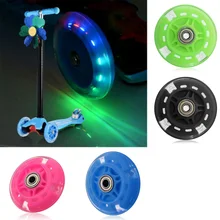 

1pc LED Flash Wheel Flashing Lights Back Rear ABED For Micro Scooter Mini 8*2.2CM Mini Cruiser Skateboard Children Accessories