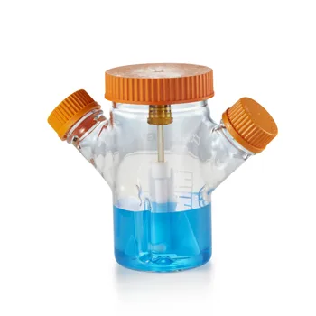 

Spinner Flask Double Sidearm Celstir Spinner Flask For Cell Culture Magnetic Stirrer 500ml/3000ml With Adjustable Paddle Blade