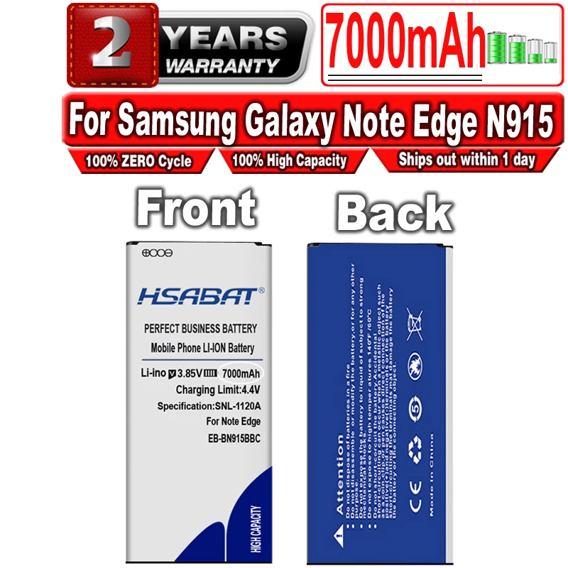 Аккумулятор HSABAT EB-BN915BBC 7000 мА · ч для Samsung Galaxy Note Edge N9150 N915K N915L N915X N915S | Мобильные