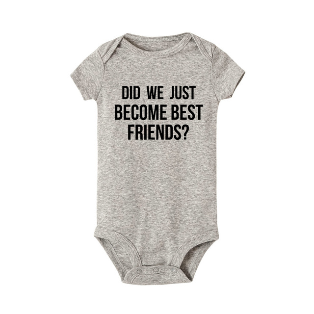 Twins Best Friends Baby s Did We Just Best Friends/yep Boy and Girls Bodysuits Baby Summer  BFF Clothes