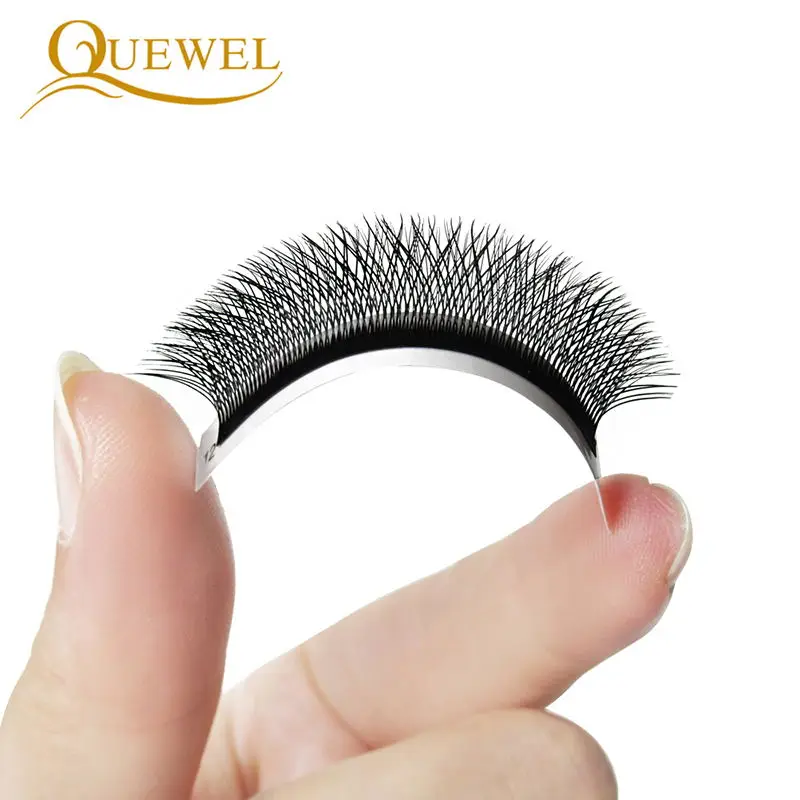 Quewel W Shape Индивидуальные Накладные ресницы с двойным наконечником 0 07 мм C/D curl