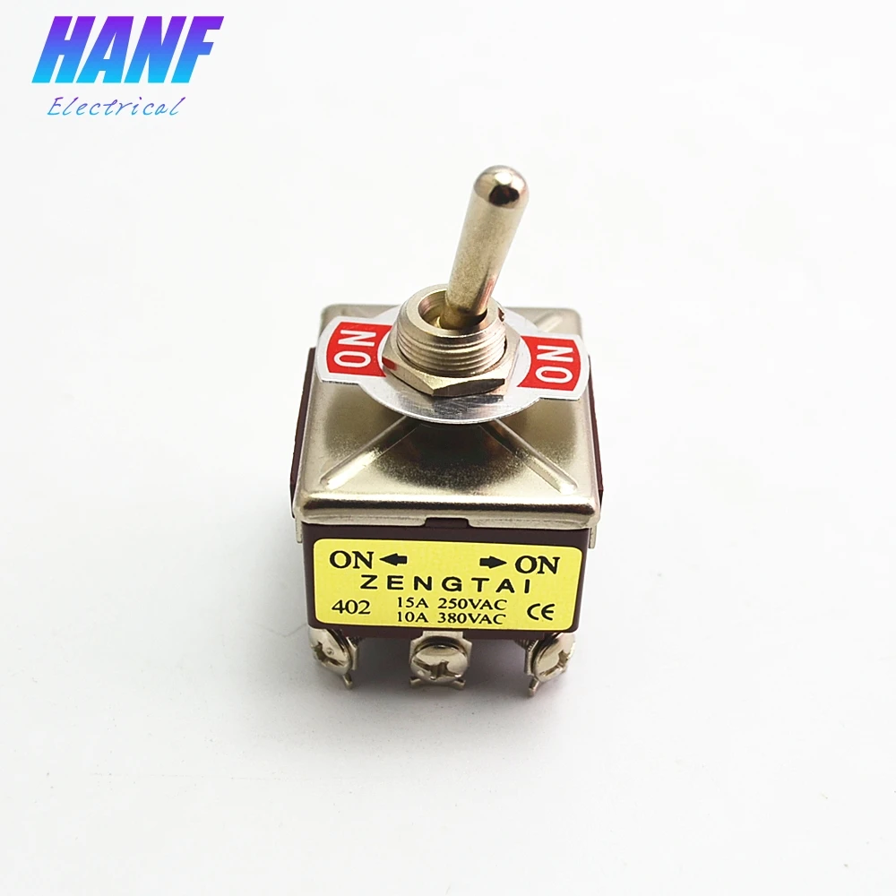 1 шт. E TEN402 тумблер 2 положения 12 контактов 380В/10А ВКЛ./вкл. Фиксация 4PDT ручка