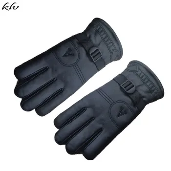 

KLV Outdoor Riding Waterproof Gloves Men Winter Windproof Mittens Glove Sports Warm Velvet Cycling Gloves