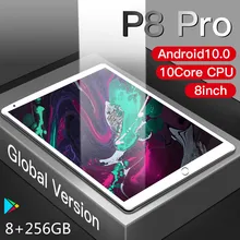 Tablette Android de 8 pouces P80, 1280x800, 8 go + 256 go, réseau 4G, wifi, Bluetooth, cours d'appel téléphonique en ligne, pad pro