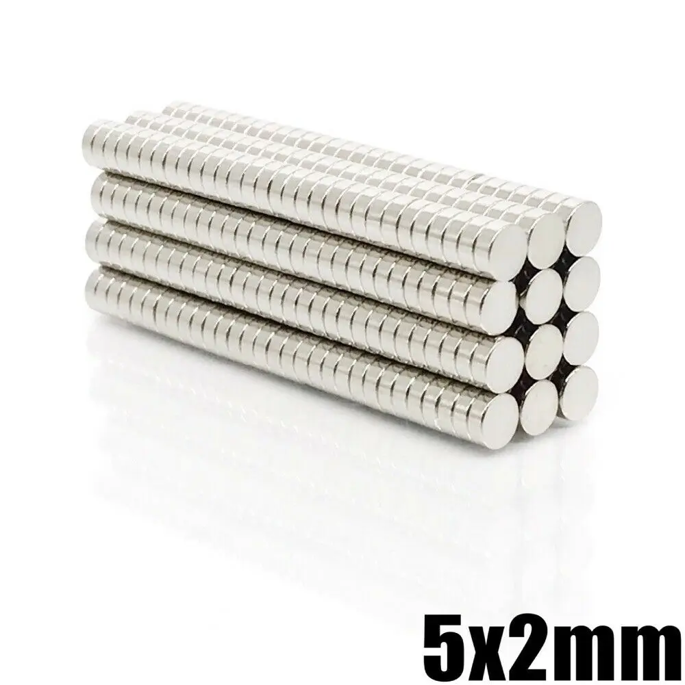 

100/250PCS 5 x 2 mm Super Strong Round Disc Magnets Rare Earth Neodymium Magnet