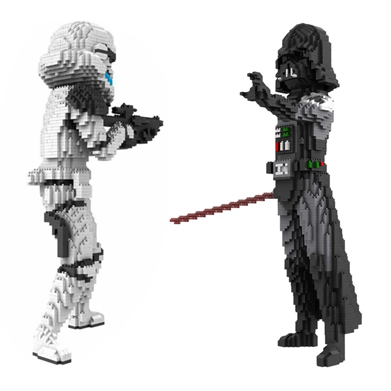 Disney Star Wars, Darth Vader, Diamond Block Movie, Yoda, Stormtrosoldier, Action Figures, Giocattoli, Bambini