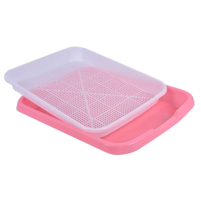 Bean Sprouts Double-layer Dishes Plate Seedling Tray Plastic Hydroponic Flower Basket Flower Plant Home Garden Nursery Pots New