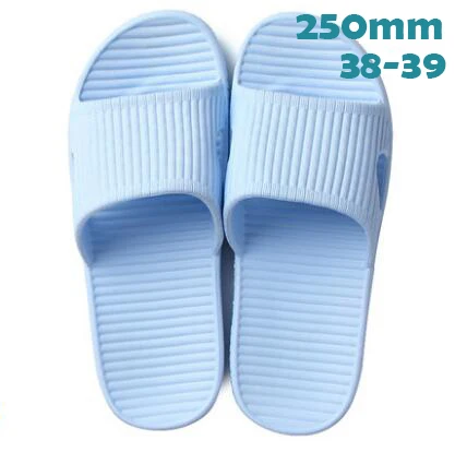 Xiaomi Mijia/тапочки; мягкие женские и мужские сандалии для купания; детская повседневная обувь; нескользящие домашние тапочки для душа - Цвет: Blue-38