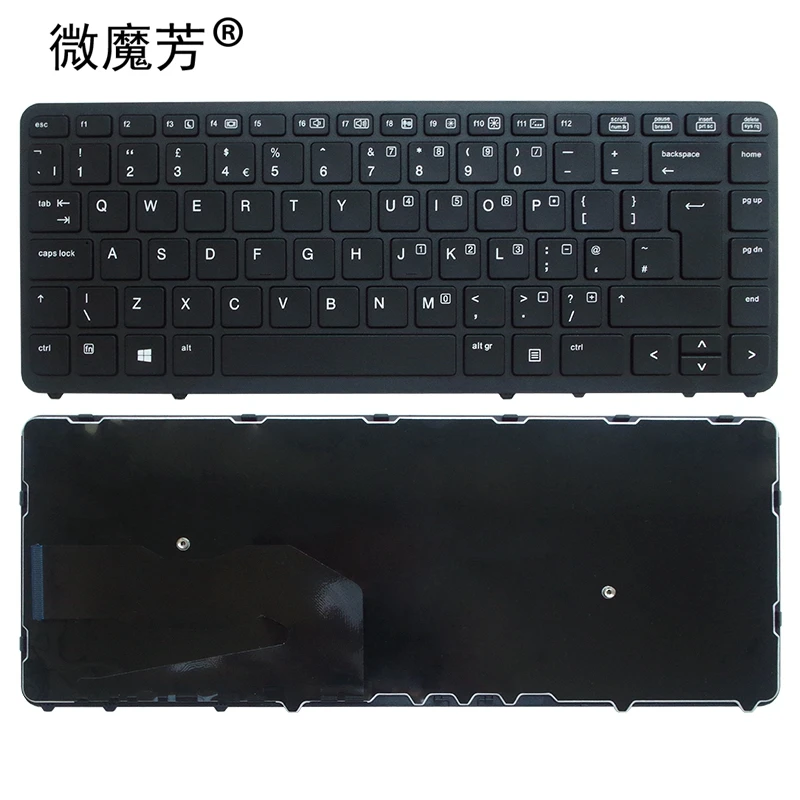 Английская английская клавиатура для ноутбука HP EliteBook 840 G1 850 G2 раскладка без