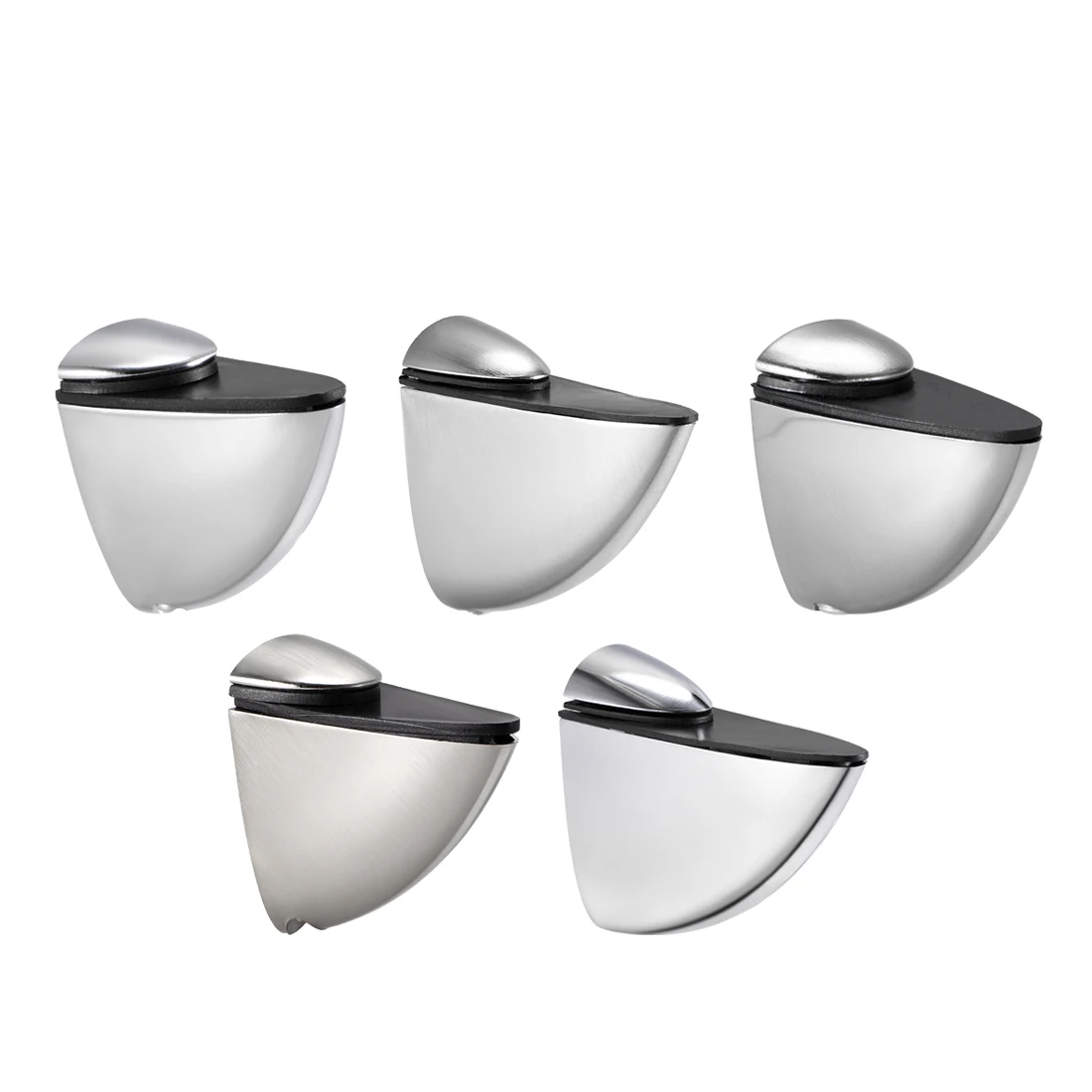 

uxcell Glass Shelf Bracket Clamp Solid Zinc Alloy Adjustable for Door Shelf Or Other Glass Furnitures