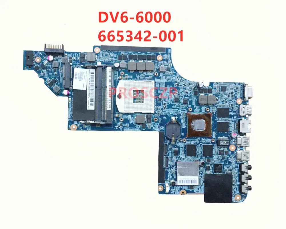 For HP Pavilion DV6T DV6-6000 motherboard 665342-001 665342-601 Laptop Motherboard HD6770 Notebook Tested OK Free Shipping | Компьютеры и
