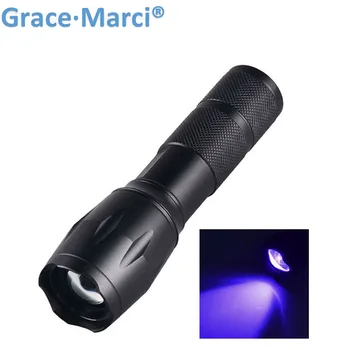 

GM 3W UV Led Powerful Zoom 365nm Mini Torch Light Pet Urine Detector UV Flashlight