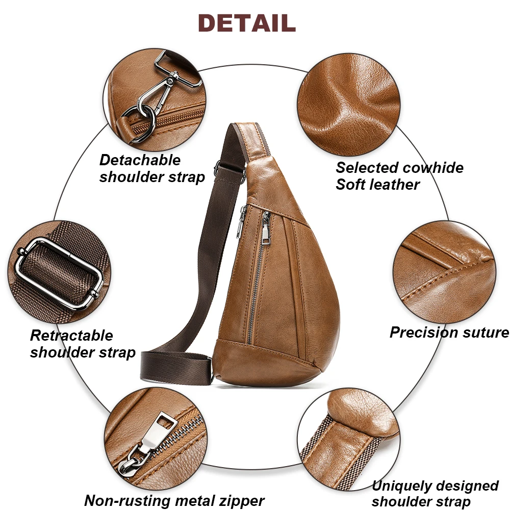 MVA Original Crossbody Bag für Herren, Umhängetasche aus Leder, kleine Brusttasche 7025_voghion.com