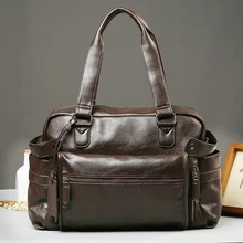 Мужская водонепроницаемая сумка из искусственной кожи, сумки на плечо, мужские дорожные сумки, большая вместительность, сумка на плечо для ноутбука, мужская спортивная сумка для фитнеса