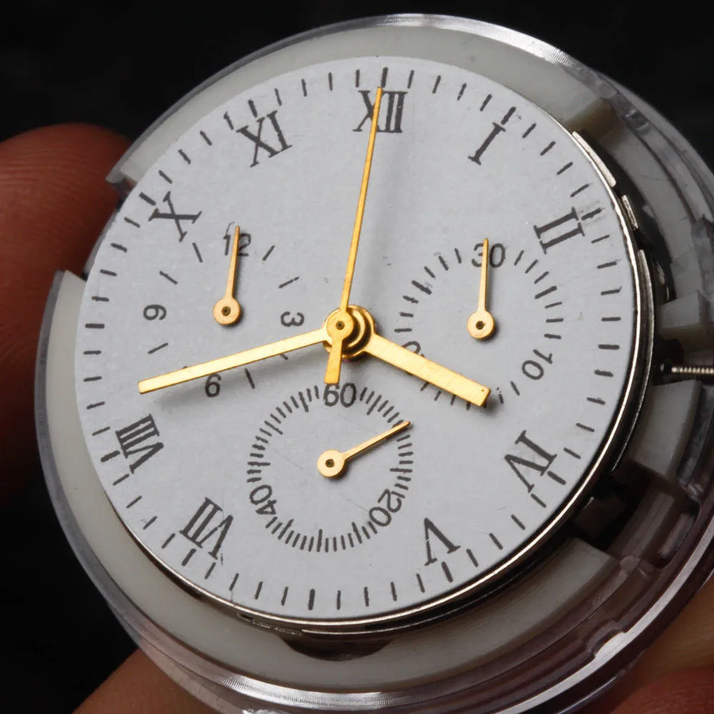 

Vintage Retro Clone Automatic Watch Movement Chronogrpah For Asian 7753 Mechnical Replacement Repair Movement For 7753