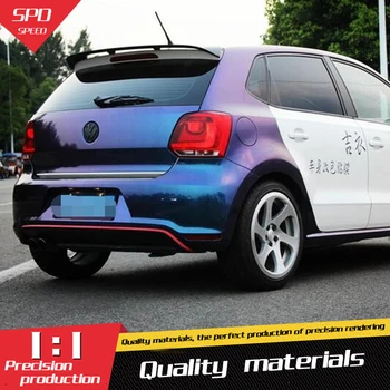 

For VW Polo Spoiler High Quality ABS Material Car Rear Wing Primer Color Rear Spoiler For Volkswagen Polo Spoiler 2011-2016