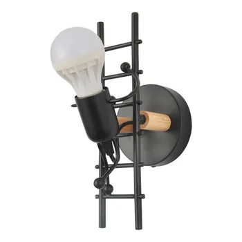 

KAKUDER Villain climbing wall light - lamp E27 Vintage Retro loft Industrial Style Metal Art Restaurant Led Cafe Electronic new