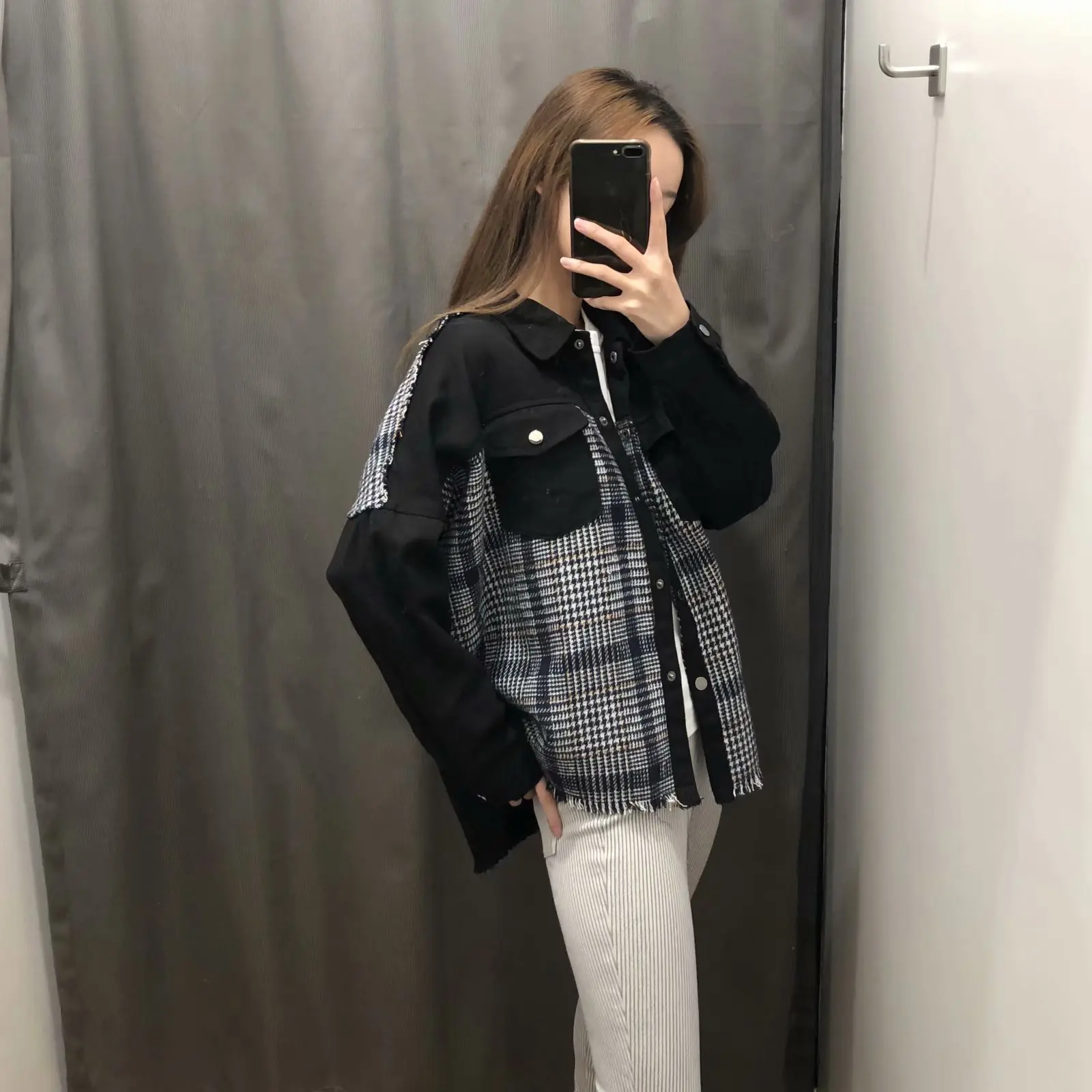 

Dj49 2019 Spring New Style Graceful Soft Joint Cowboy Jacket Women's