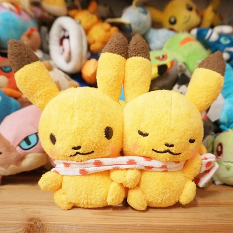 Original Pokemon Pikachu Winter White Day Scarf Cosplay Plush Toy Stuffed Dolls 18cm Kawaii Kid Gift Collection Doll Movies Tv Aliexpress