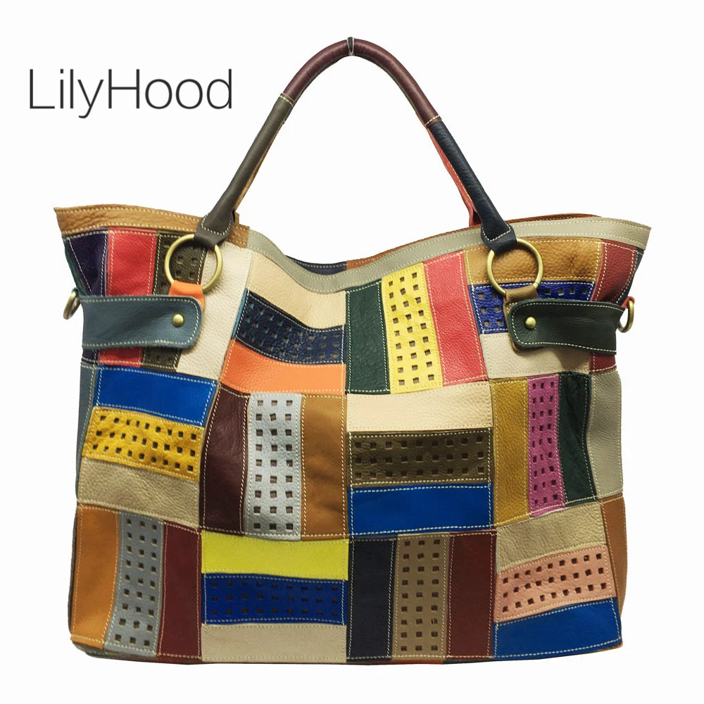 Multi-color Cowhide Handles Shoulder Bag Bovine Leather Strap Long Belt 118cm