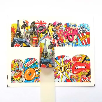 

Nail Stickers Water Decals Slider Iron tower Lips Iron tower Manicure Nail Art Decoration C11