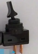 10 шт. ASW14 ASW-13-101 ASW-13-103 20A/12VDC 10A/125VAC ВКЛ/ВЫКЛ 2/3Pin 12 мм крепление тумблер черный пластик для автомобиля лодки грузовика - Цвет: ASW-14 2Pin Short