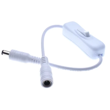 

Inline 304 Switch On Off with Female Male Power Cable 5.5x2.1mm DC Connector Switch 5V 12V 24V for CCTV LED Strip Light