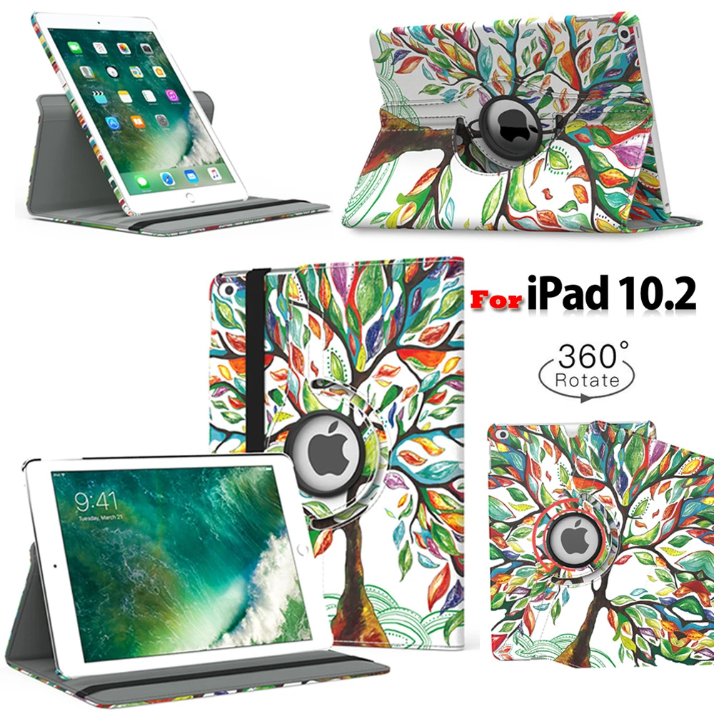 

Coolaxy Cover Case For IPad 10.2 Case 360 Degree Rotating Stand Case For IPad 10.2 2019 Case For IPad 7th Generation Case
