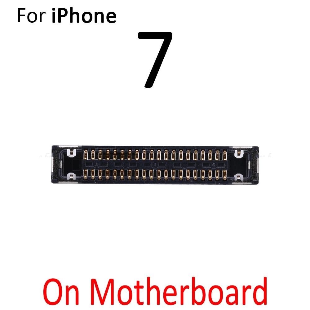 2 шт. встроенный FPC Разъем для iPhone 7 8 Plus X XR XS Max ЖК-экран на логике гибкий кабель материнской платы основная плата - Цвет: On Board 7
