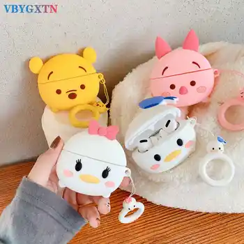 

funda For Apple AirPods Pro Case Cartoon pig/duck 3D animal silicon Headset cover For Air pods pro 3 tws Bluetooth Earphone Case