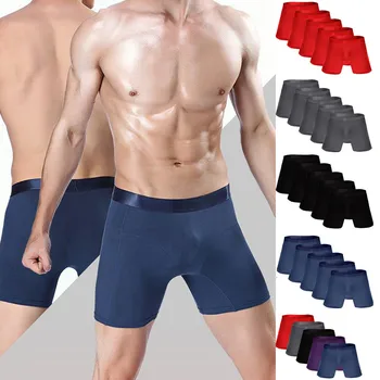 

JAYCOSIN Brand Hot Sale Solid Color Classic Bamboo Fiber Underwear Men Boxer-Shorts Sexy Soft Comfortable Men's Boxers Dropship