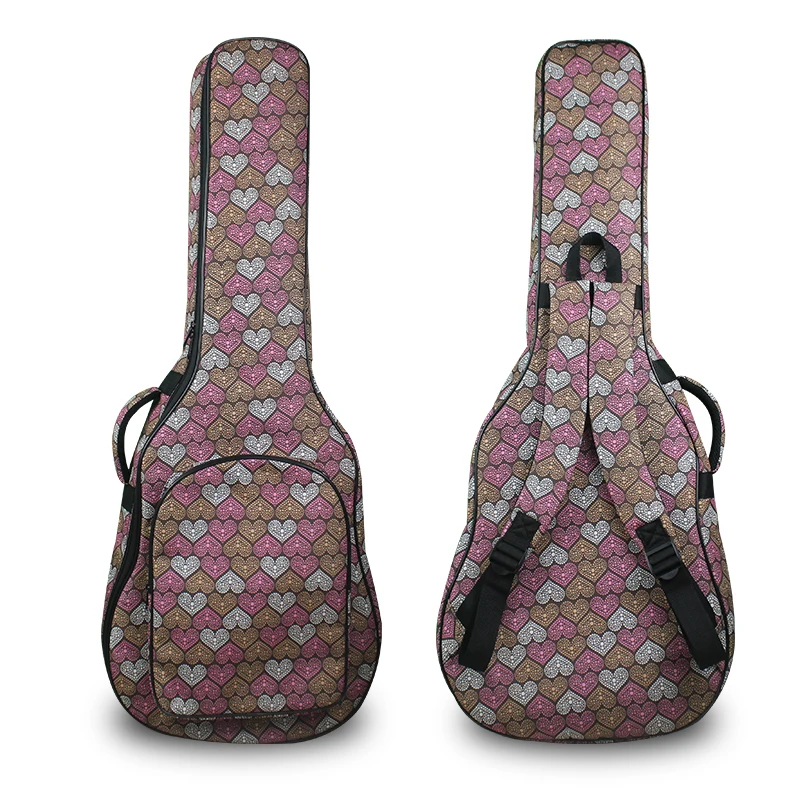 Guitar Case 36/41 Inch 900D Waterproof Oxford Fabric Classical Guitar Bag 6/12 MM Cotton Double Straps Padded Backpack guitar bag