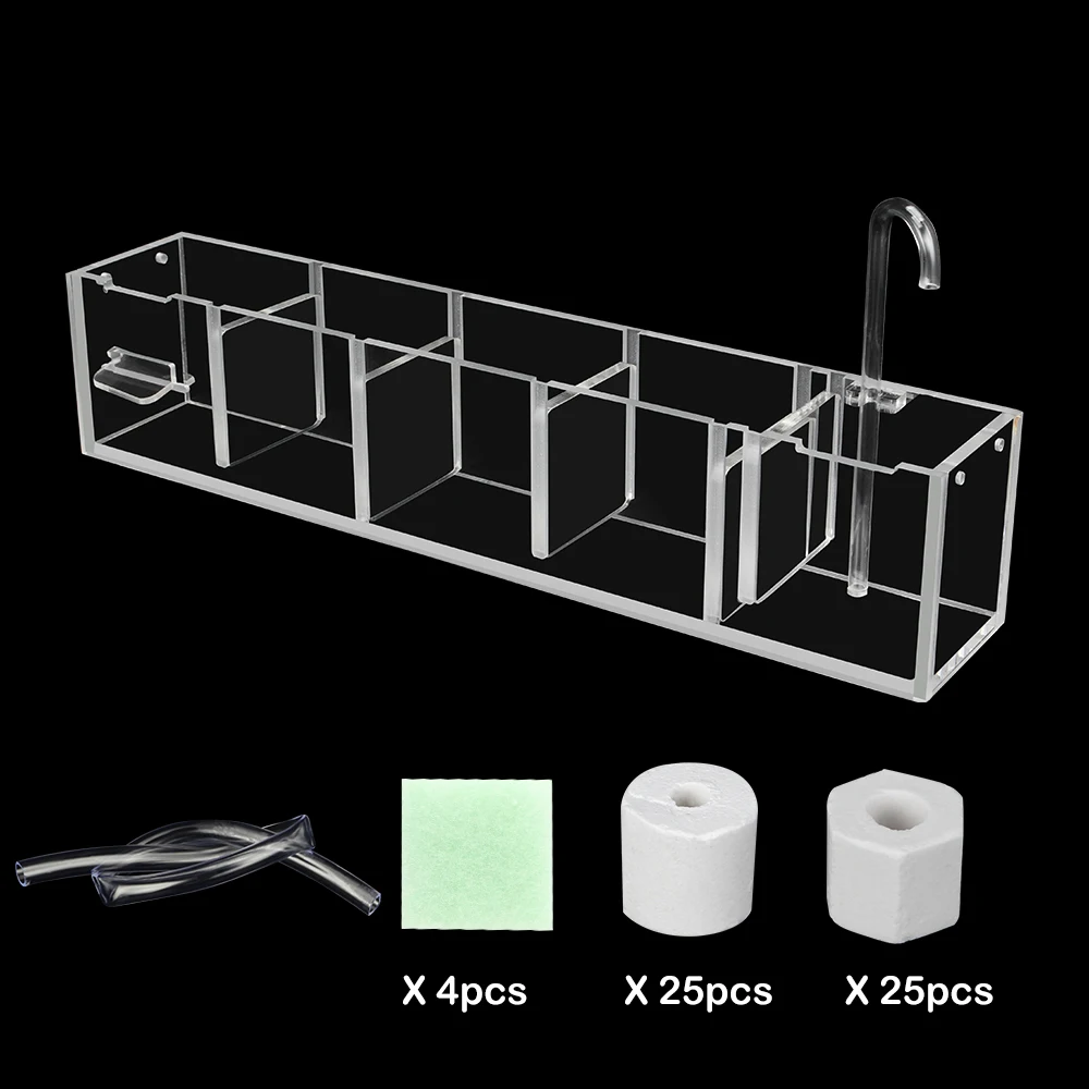 Senzeal аквариум акриловый 1-6 сетки Аквариум Внешний фильтр коробка чистая вода повышение прозрачности кислорода