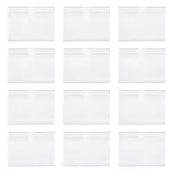Porte étiquette de signe en plastique, étagère de fil, étiquette de prix de détail, présentoir de marchandise, 30 pièces 