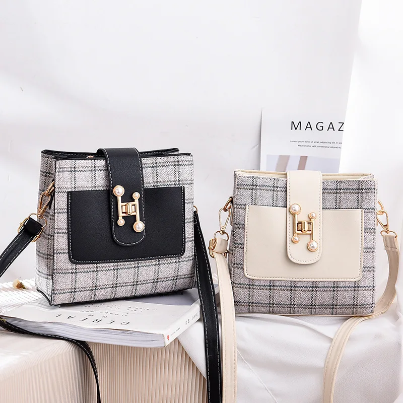 

New Women's Bag Fashion In Summer And Autumn 2020 Elegant Hand-held One Shoulder Messenger Bag Fashion Women's Bag One Hair Subs