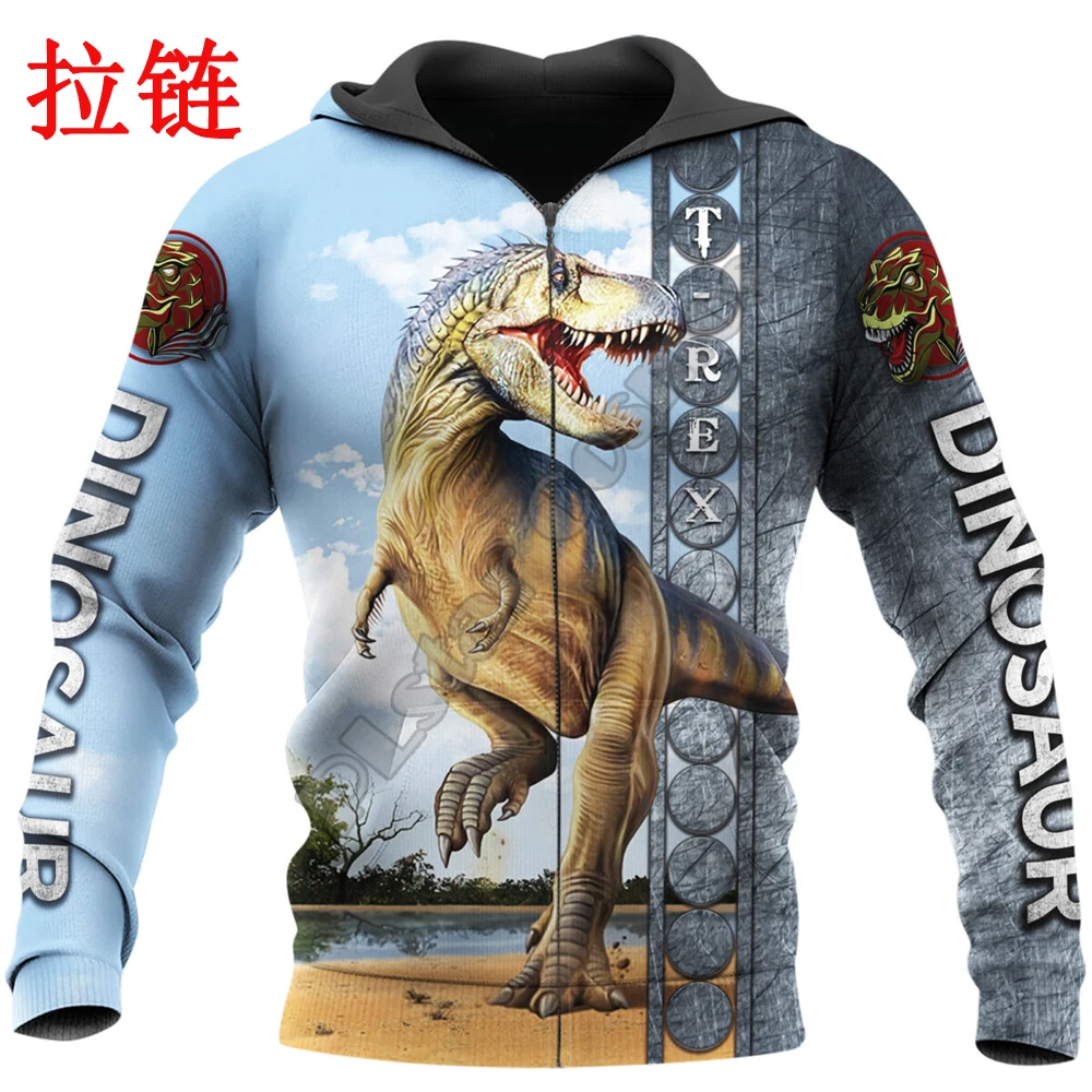 Love Dinosaur 3D All Over Printed Men Hoodie Unisex Deluxe Hoodies Sweatshirt Zip Pullover Casual Jacket Tracksuit KJ367