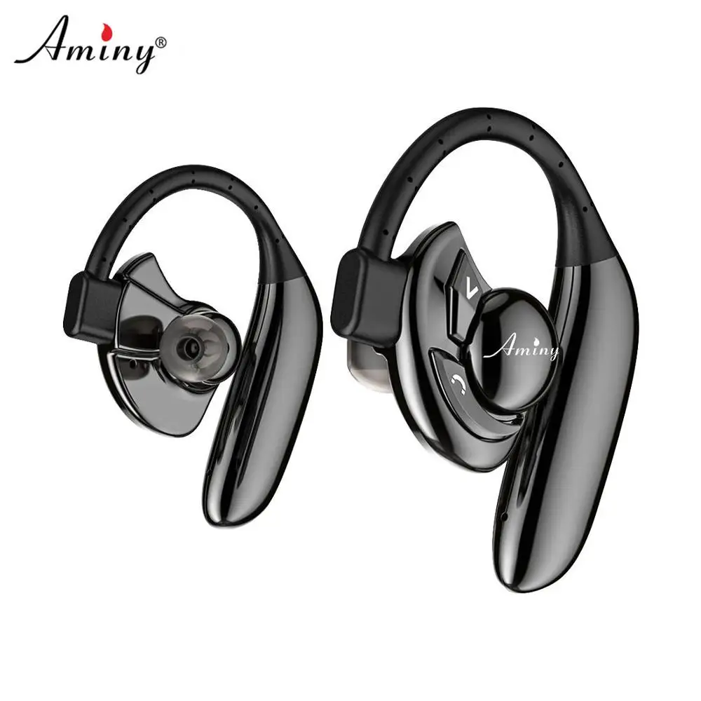 AMINY Wireless Bluetooth Headphones HD Stereo Earbuds 10 Hour Battery Noise Cancelling Headset IPX6
