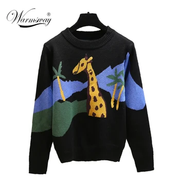 

Wholesale Cartoon Women Sweaters 2020 Spring New Fashion Pullovers Long Sleeve Casual Tops C-335