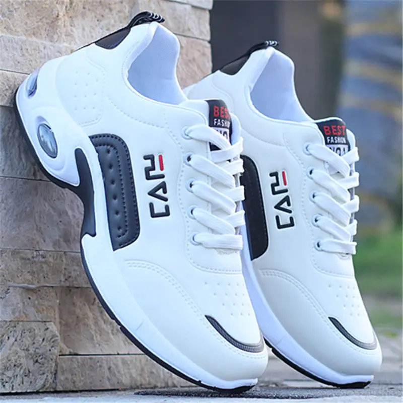 Soft bottom men's leather autumn shoes boys casual sneakers man tennis 2022 fashion men trains ► Photo 1/6