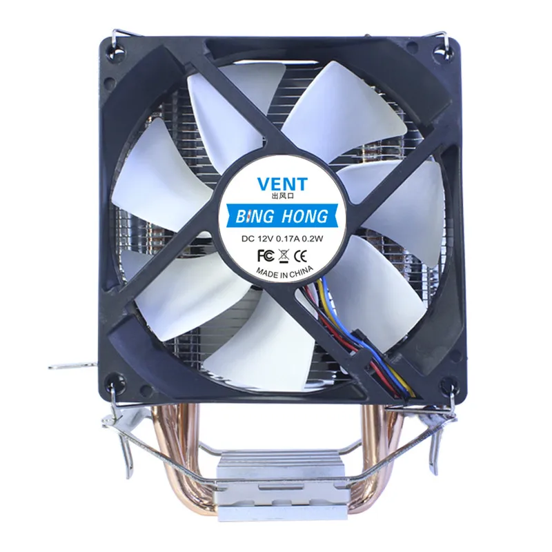 Torres de Resfriamento da Tubulação de Calor de Cobre Sistema de Refrigeração Ventilador de Refrigeração Radiador para Amd Cooler Puro 9cmcpu Intel 2011 X79 X99 Cpu 4 3pin - Imagem 2