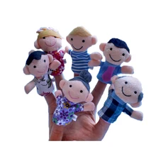 

Baby Plush Toy Soft Finger Puppets Role Play Cloth Tell Story Props Family Doll Kid Children Gift Educational Cartoon Lovely