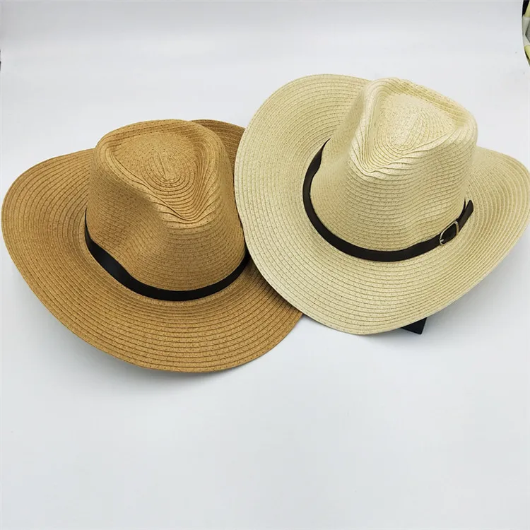 Summer Beach Sun Hat Fashion Large Size Cap New Style Foldable Men Macrocephaly Straw Hat Topee Men's