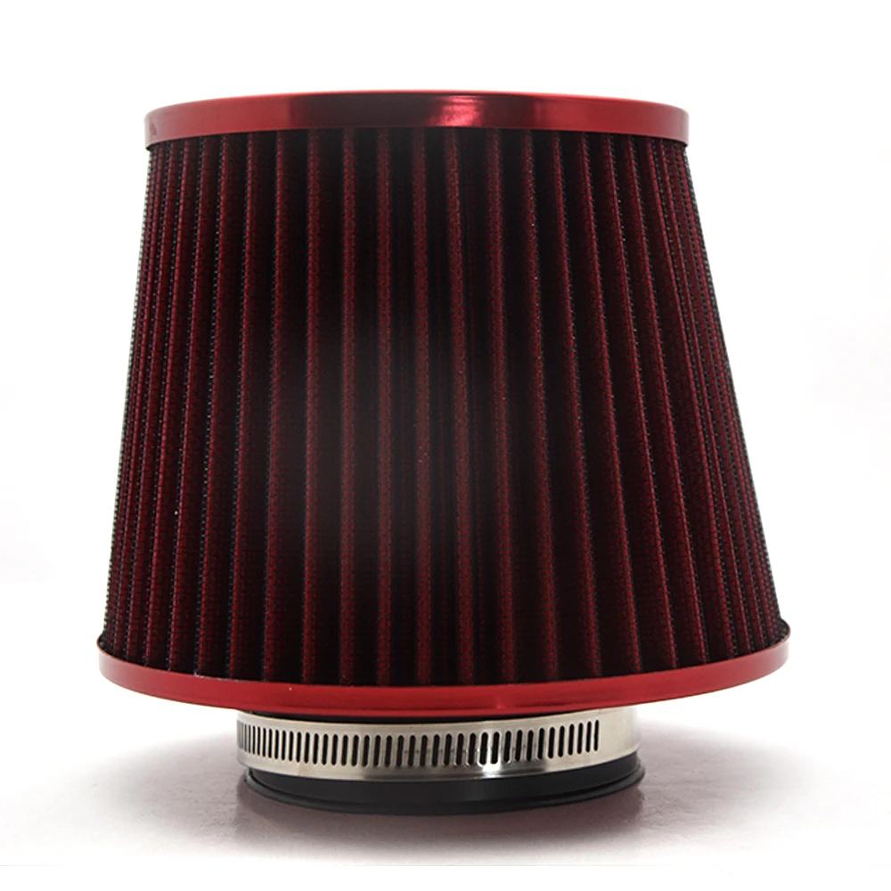 Universal Car Air Filters 76mm for Supercharger High Flow Cold Intake Filter Induction Kit Sport Power Mesh Cone