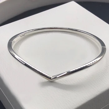 

Brand Silver 925 Love Bracelet Open Bangle For Women Silver Jewelry pulseras de plata de ley 925 mujer