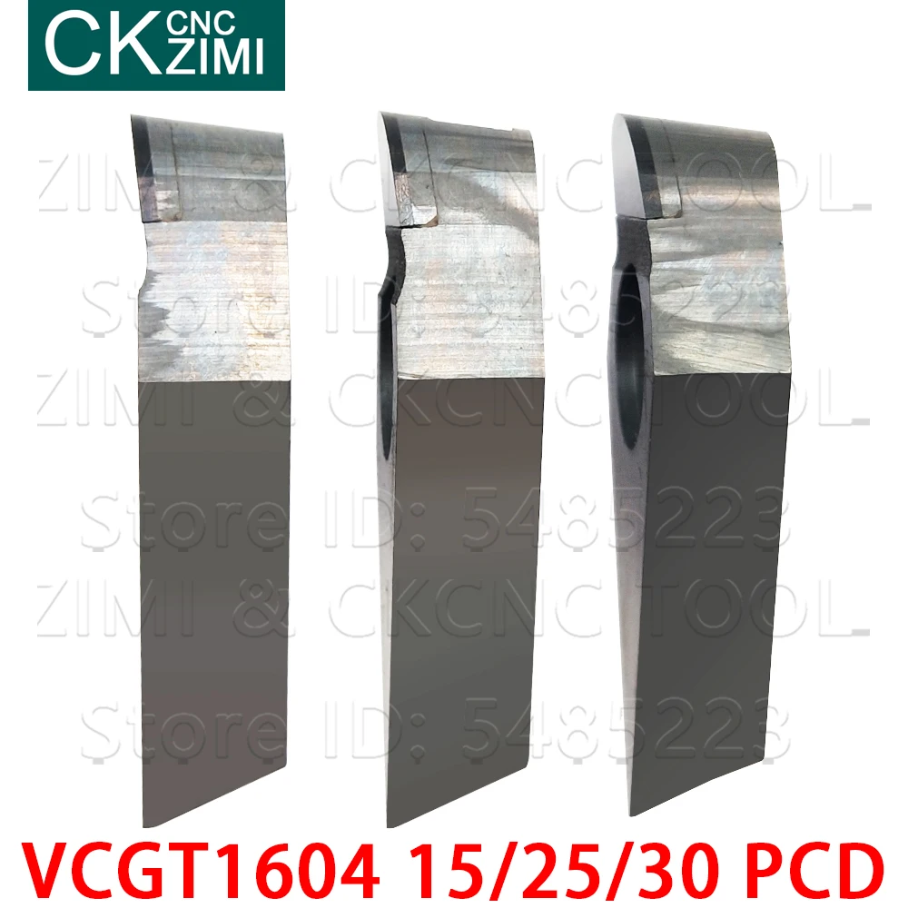 VCGT160415 PCD VCGT160425 PCD VCGT160430 PCD insert Diamond blade CNC Turning Metal lathe tool VCGT 1604 for copper and aluminum mini vice